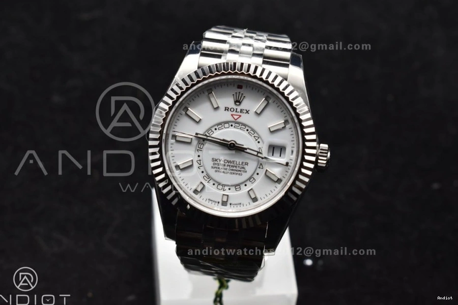 326934 Dial A2824 Edition ZF on 904L SS Sky-Dweller SS White Bracelet Best Jubilee 1:1 0402